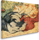 Franz Marc - Cats sur un tissu rouge - Chats sur un tissu rouge (1910) - 2:3
