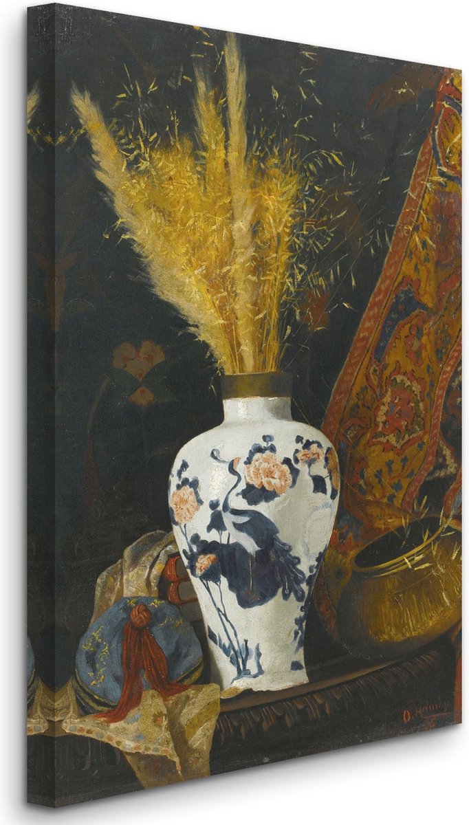 Osman Hamdi Bey - Flowers in a White Vase - Bloemen in een witte vaas (1910) - 3:2