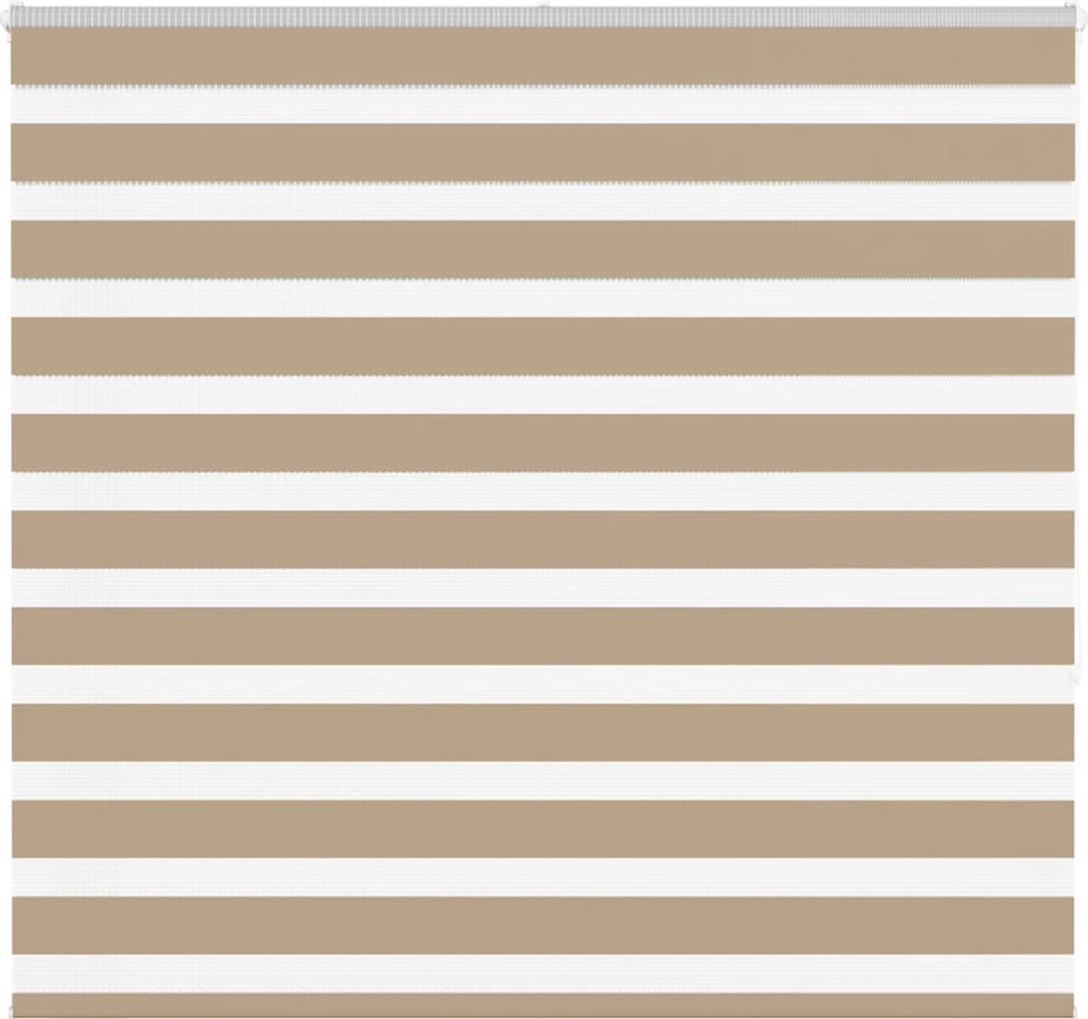 vidaXL - Zebra - Blind - 160x150 - cm - stofbreedte - 155,9 - cm - polyester - zandbruin