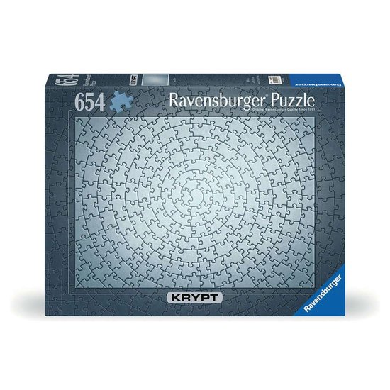 Doos van Ravensburger · Krypt zilver · 654 stukjes