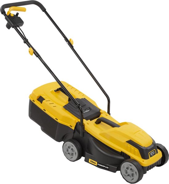 Powerplus Elektrische grasmaaier POWEG62205, 1300 W motor en 30 L opvangzak voor een tuin tot 250 m², zonder oplaadbare accu