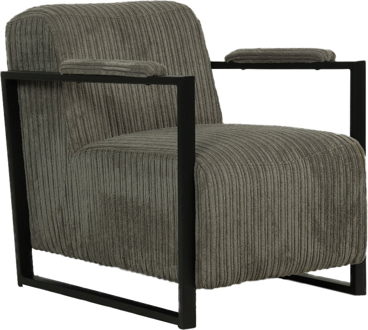Bolt Edge Moderne Fauteuil - Loungestoel - Grijs - Met hoofdkussen - Voor binnengebruik