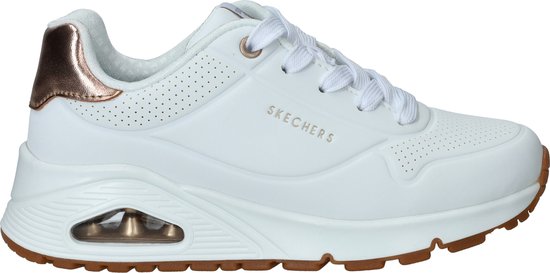 Skechers Uno Gen1 - Shimmer Away - Meisjes Sneakers - Wit
