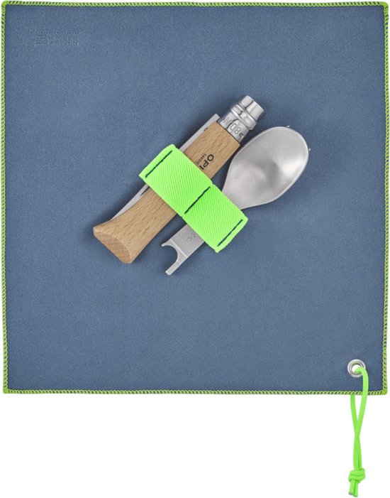 Couverts de voyage Opinel Picnic Plus - 4 pièces - inox/bois de hêtre - couteau de poche