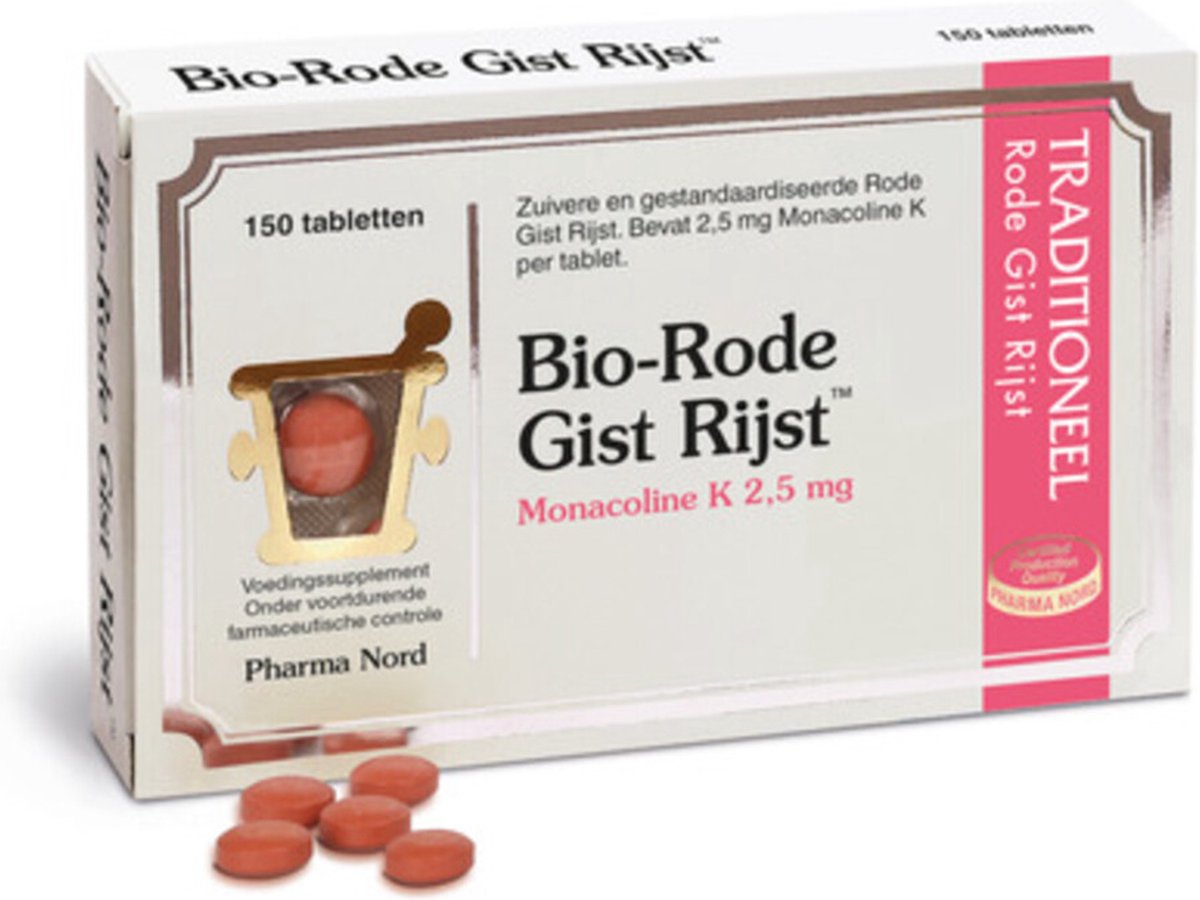 Pharma Nord Bio-Rode Gist Rijst - 2 x 150 tabletten - Voordeelverpakking