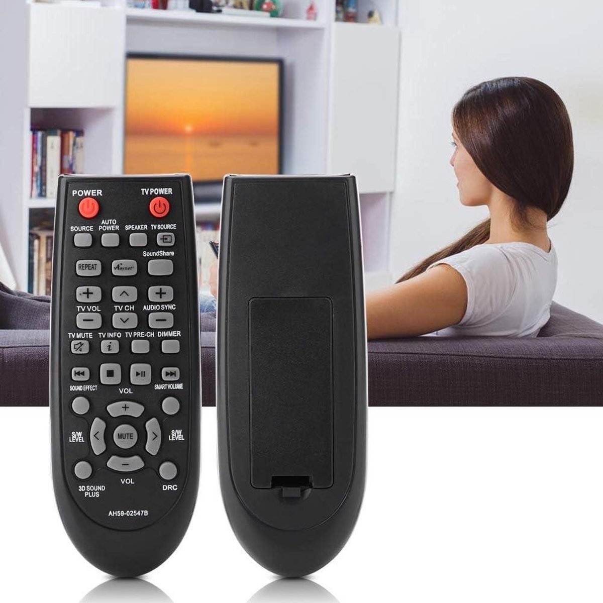 Universal Soundbar Controller Replacement Remote Control - Compatible with HWF450ZA HWF450 - Long Range Model .