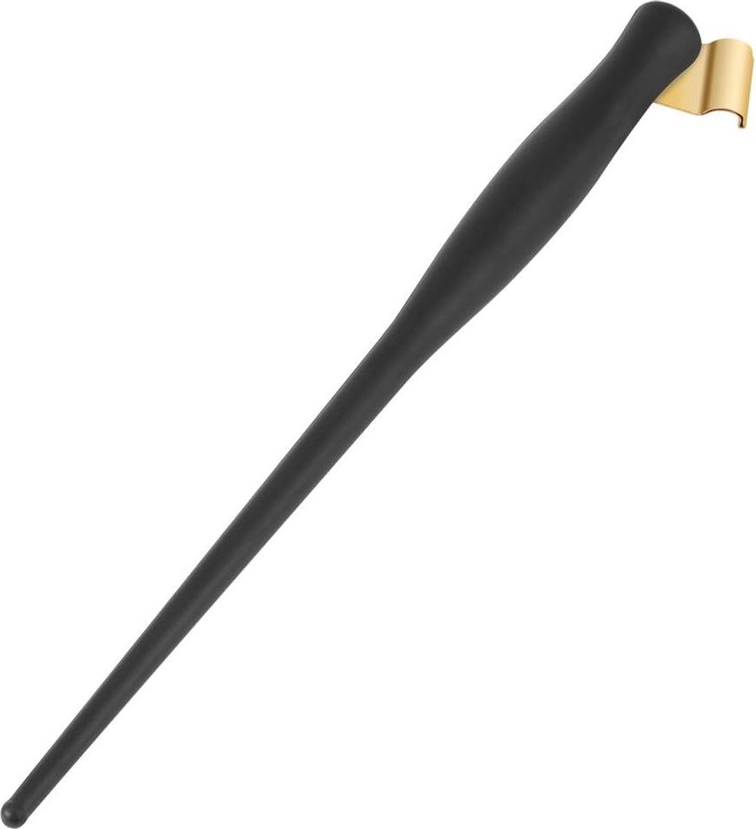 Kalligrafie schuine dip-penhouder met multifit-messing flens - zwart kunststof - 65 "* 04'' .
