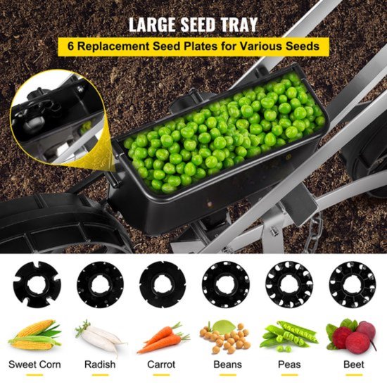 YRHome Compost Spreader, 80 Litres, Spreader with Metal Mesh Basket and YRHome Compost Spreader, 80 Litres, Spreader with Metal Mesh Basket and