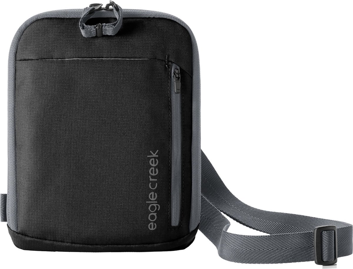 eagle creek Schoudertas Gordeltas Stash RFID Crossbody Bag Black Zwart