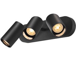 SLV 3-lichts opbouwspot Asto Tube zwart - 3x GU10 - 1006427