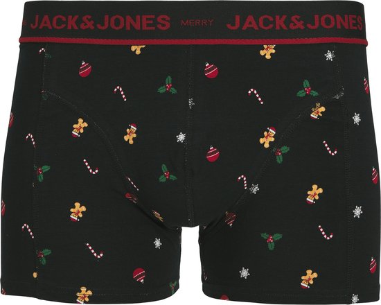 Jack & Jones heren giftbox 3P boxer & sokken mistletoe zwart & blauw