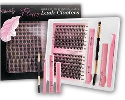 Wimperset verlening Compleet lashset wimper, DIY Dollsbeauty wimperextensions, individuele wimpers, natuurlijke look wimpers, one by one, valse wimpers, wimperset