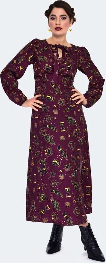 Voodoo Vixen Mystical Print Midi Dames Lange jurk - meerkleurig - L