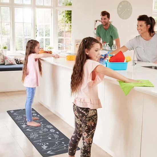 Set Van 2 Praktische Keukentapijten - Comfortabele en Antislip PVC