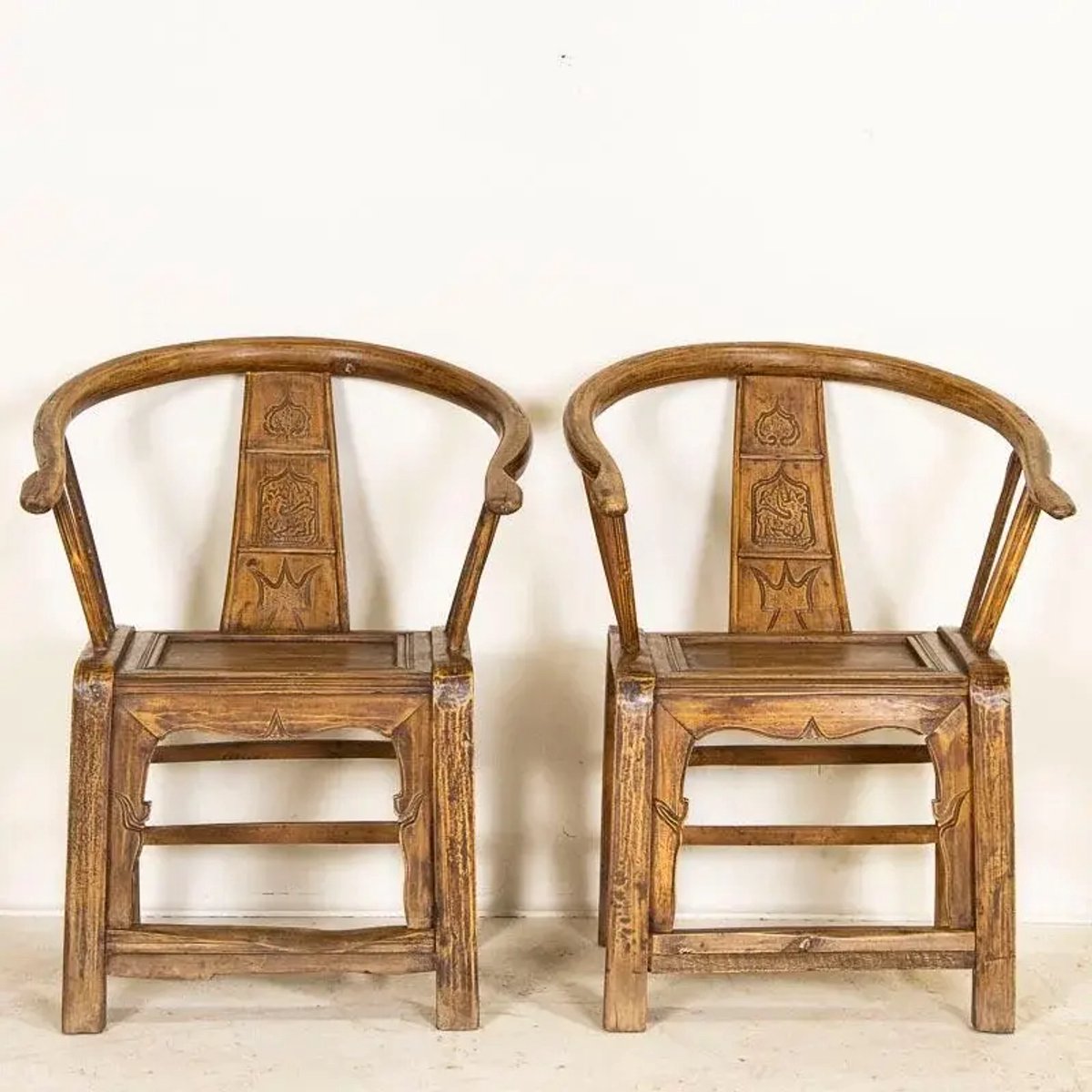 Fine Asianliving Begin 19e Eeuw Antieke Paar Chinese Armstoelen Handgesneden Chinese Meubels Oosterse Kast