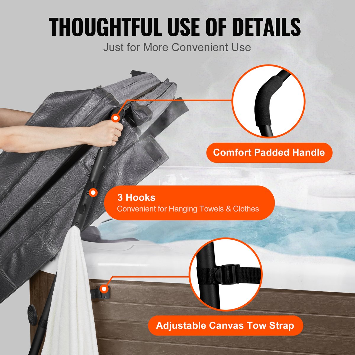 VEVOR Whirlpool Cover Lift, Spa Cover Lift Coverlifter, - afbeelding 2