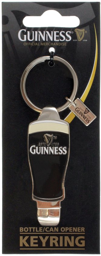 Originele Guinness Collectors Sleutelhanger Flesopener Pint Design 02550