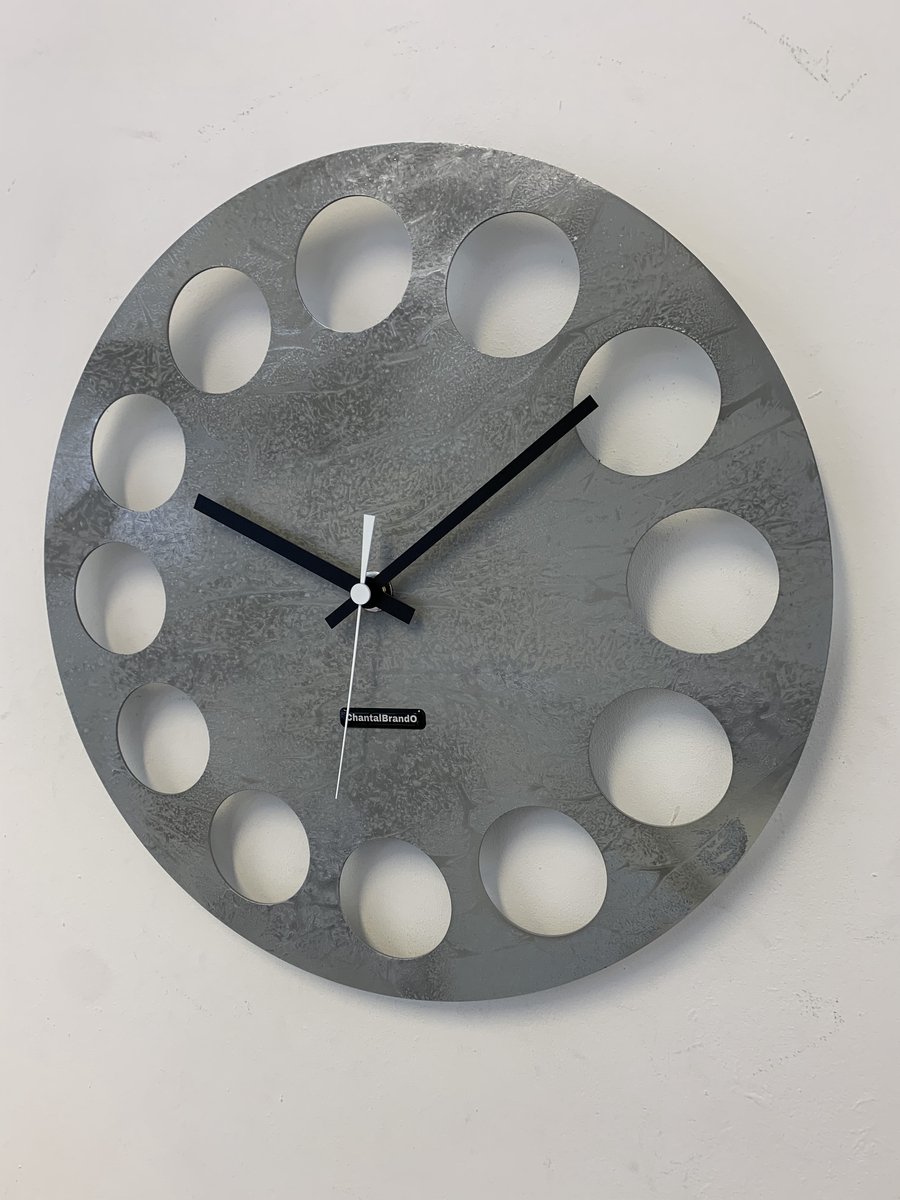 MOSACLOCK GREY LABEL Wandklok Modern Industrieel Design