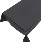 Gecoat tafellinnen Louvain Antraciet -  400 x 140 - Grijs tafelkleed - Beschikbaar in verschillende maten - Geleverd in een koker