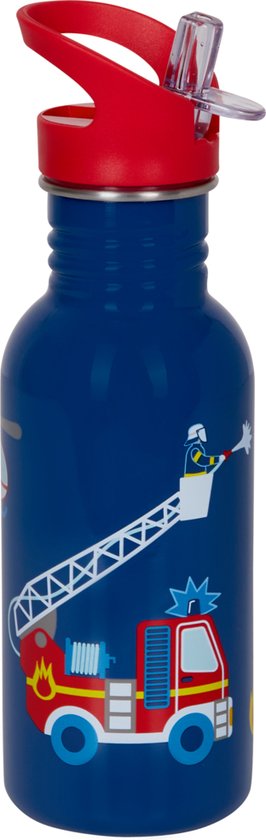 HEEL KLEIN Brandweer kinder peuter rugzakje, lunchboxje en grote RVS drinkfles - Die Spiegelburg