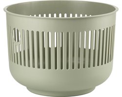 Zone Denmark Ume Wasmand - 30 liter - Eucalyptus - Kunststof - Ronde Wasmand met Hengsel - Kleine Wasbox of Opbergmand