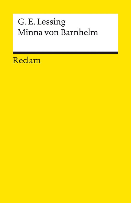 Reclams Universal-Bibliothek - Minna von Barnhelm, oder das  ... - cover