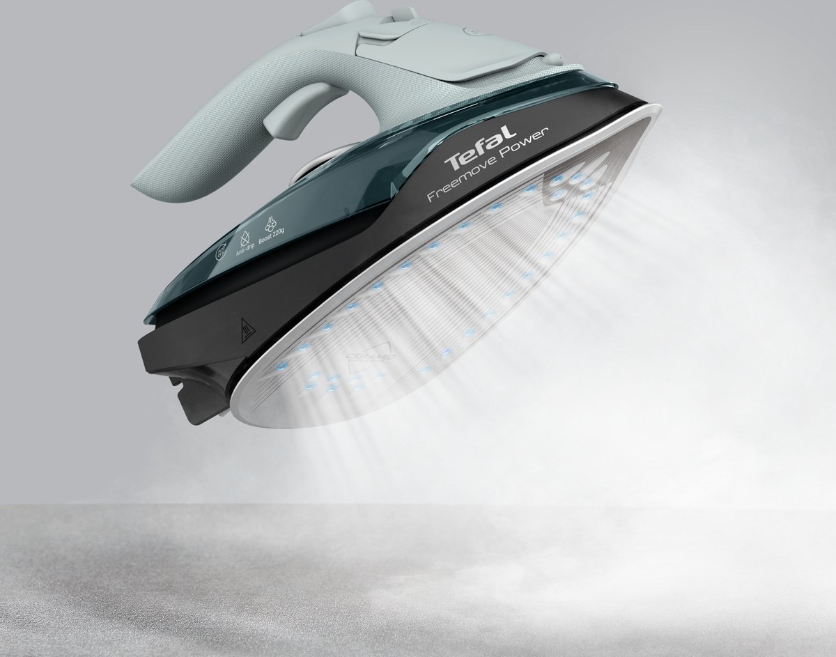 Tefal Freemove Power FV6670E0 - Snoerloos Stoomstrijkijzer - Draadloos - 40 g/min Stoomafgifte - Automatische Uitschakeling - 2600W thumbnail 3