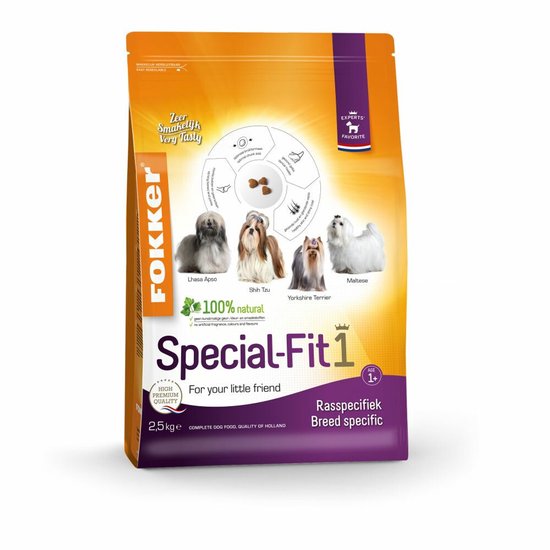 Fokker Special-Fit 1 Hondenvoer Kip - 3 x 2,5 kg - Voordeelverpakking