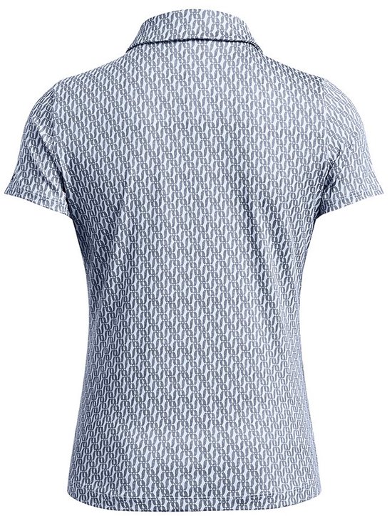 Under Armour Playoff 3.0 Printed Dames Polo Nimbus Blue van Under Armour — afbeelding 3