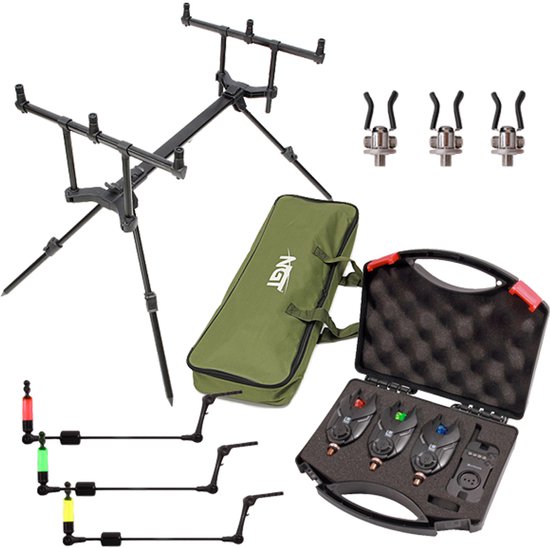 Foto: Ngt slider rodpod set deluxe karper set
