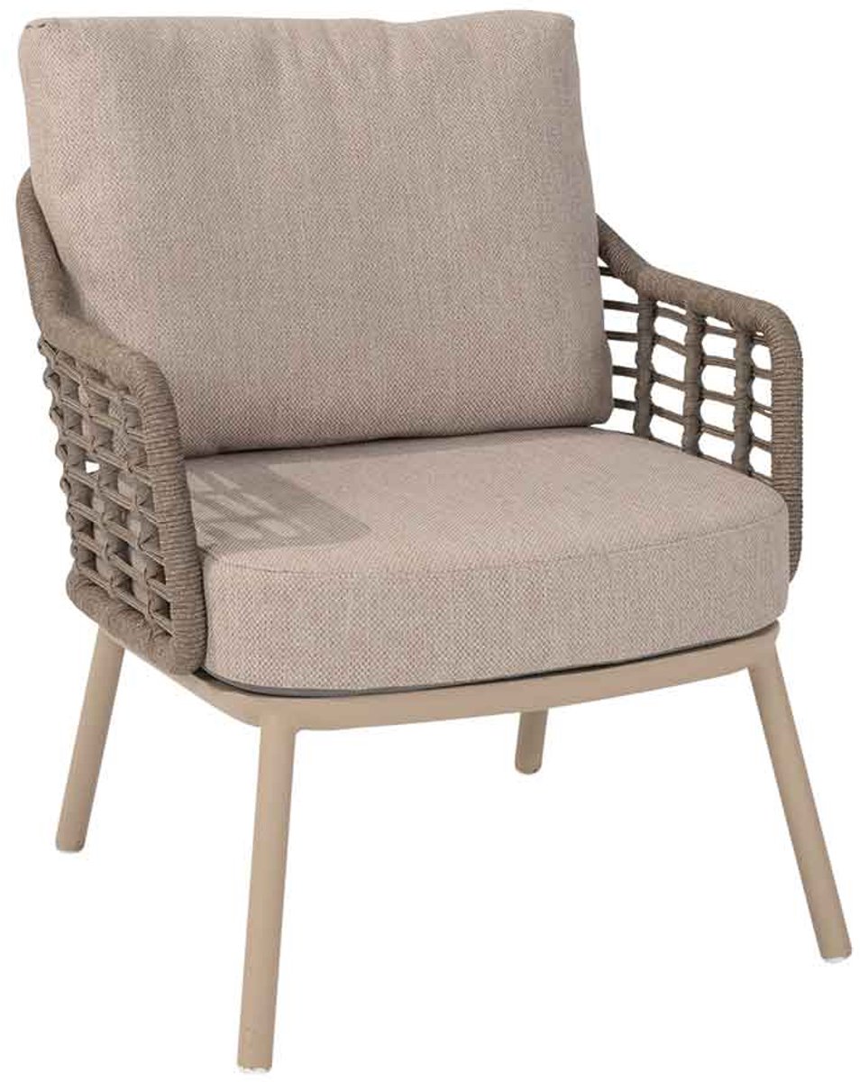 Taste by 4 Seasons Puglia chaise de jardin basse - latte