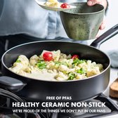 Bol.com GreenPan Memphis Hapjespan 28 cm - 4.2l - met deksel en handgrepen - PFAS-vrij aanbieding