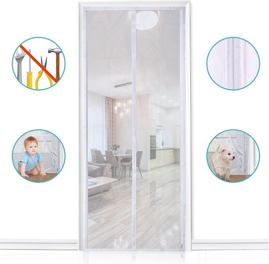 Magnetische Horren voor Raam 95 x 110 cm - Supersterk Vlieggaas voor een Insectenvrij Huis