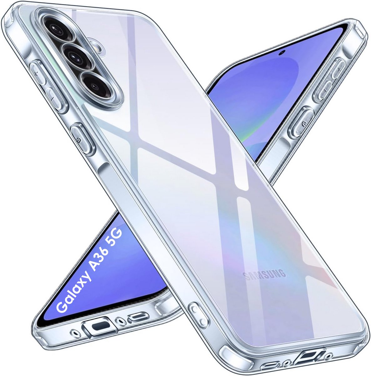 Hoesje geschikt voor Samsung Galaxy A36 5G backcover Shockproof siliconen Transparant