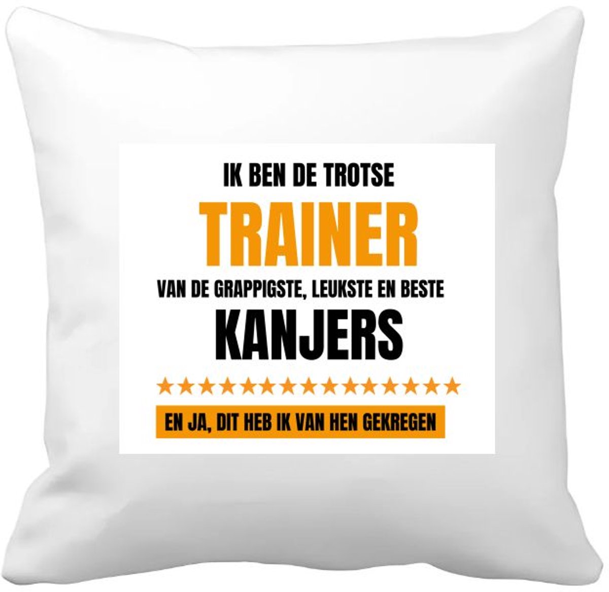 Akyol trotse trainer Kussen hoes - Trainer - een trainer - sport - verjaardagscadeau - cadeau voor trainer - 40 bij 40 cm Multicolor