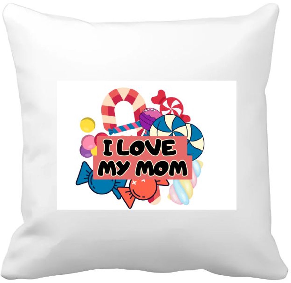 Akyol mama cadeau - Kussen hoes - Mama - cadeautje - met opdruk - verjaardag - moederdag - mama cadeau - mama cadeautjes - moederdag cadeau - mama cadeautjes verjaardag - liefste mama - leuk kado om te geven - 40 bij 40 cm Multicolor