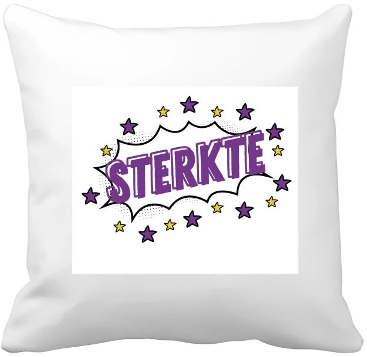 Akyol sterkte Kussen hoes - Beterschap - motivatie - beterschap cadeau - kado - moeilijke tijd - 40 bij 40 cm Multicolor