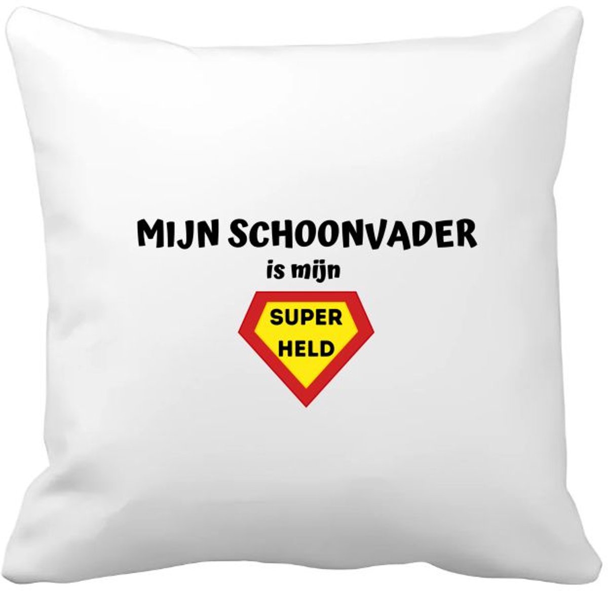Akyol mijn schoonvader is mijn superheld Kussen hoes - Papa - super schoonvader - vader cadeautjes - vaderdag - verjaardag - geschenk - kado - 40 bij 40 cm Multicolor