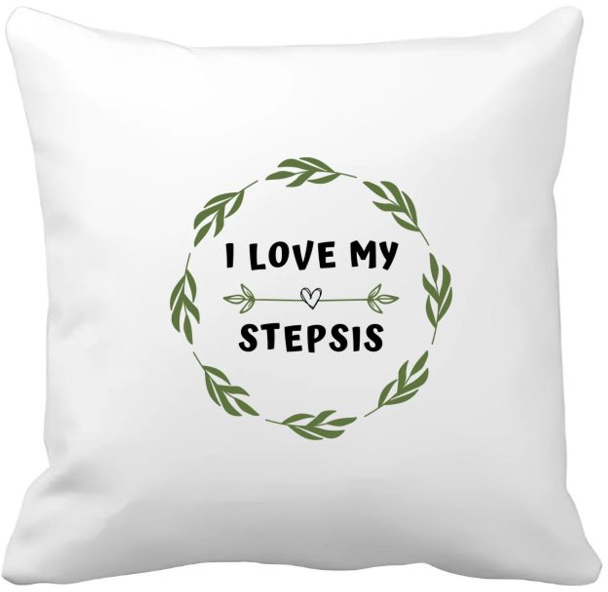 Akyol i love my stepsis Kussen hoes - Zus - liefste stiefzus - verjaardag - cadeautje voor zus - zus artikelen - kado - geschenk - 40 bij 40 cm Multicolor