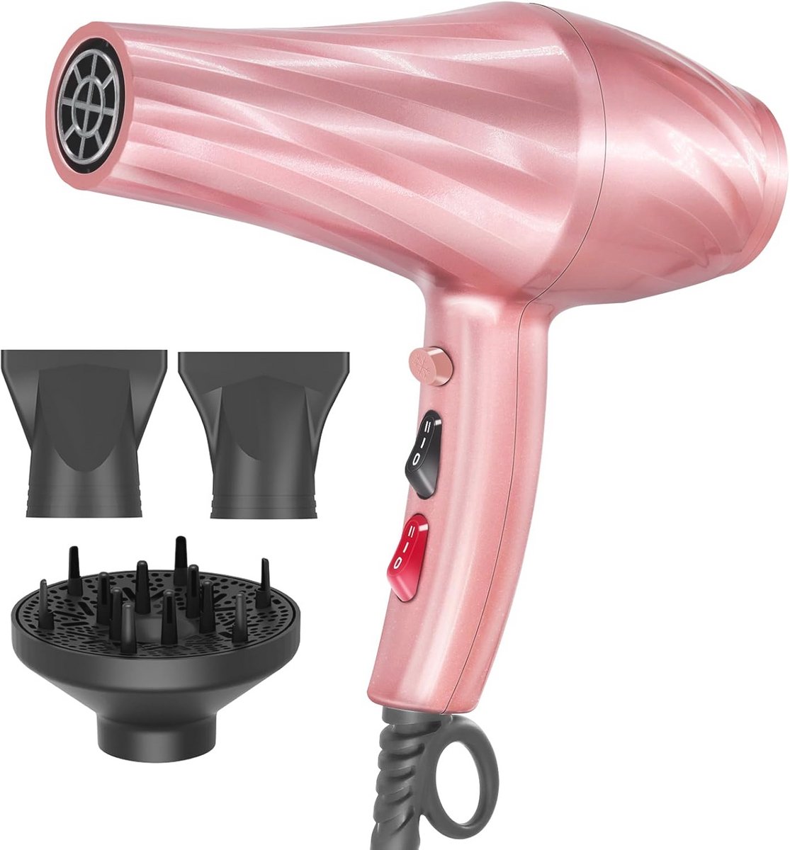 Professionele 3000W Haardroger met Diffuser en Koelfunctie - Ideaal voor Kapsalons en Thuisgebruik