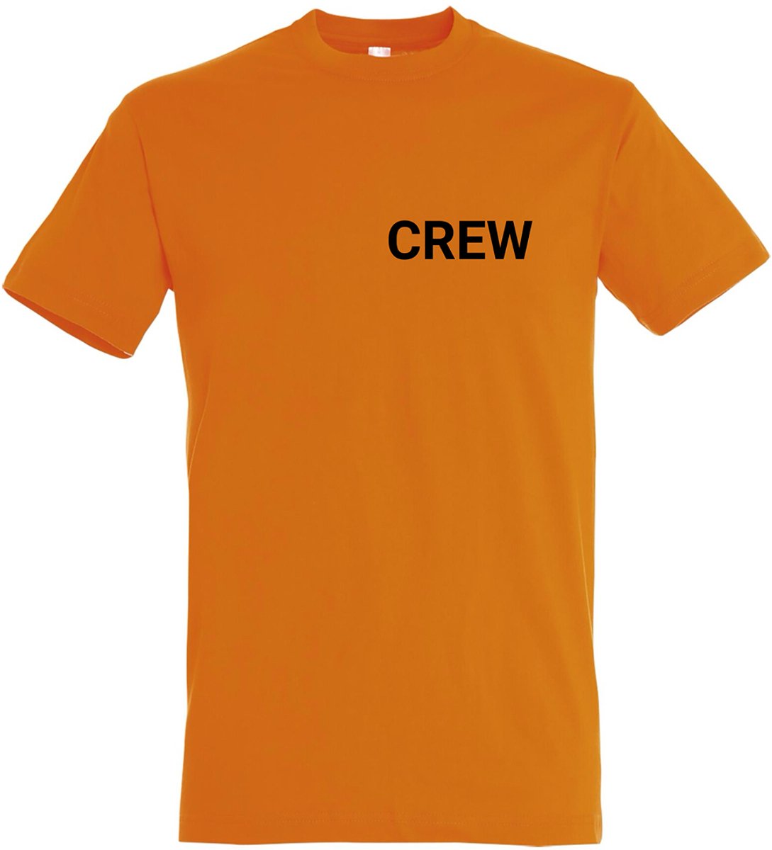 CREW T-shirt - Oranje - Oranje T-shirt - Koningsdag - Koningsdag Outfit - Koningsdag Kleding - Heren - Dames - Unisex - Oranje Kleding - Maat M