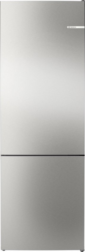 Bosch - KGN492IAF - Serie 4 - Koel-vriescombinatie - Energielabel A - 203 x 70 cm - Extra breed - RVS - Total No Frost; Nooit meer ontdooien- Zeer stil - VitaFresh XXL 0°C: houd etenswaren langer vers met extra ruime vershoudlades.