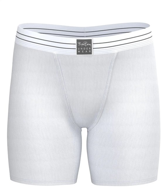2-Pack Dames boxershorts Softly met lange pijp Wit - Beeren Ondergoed