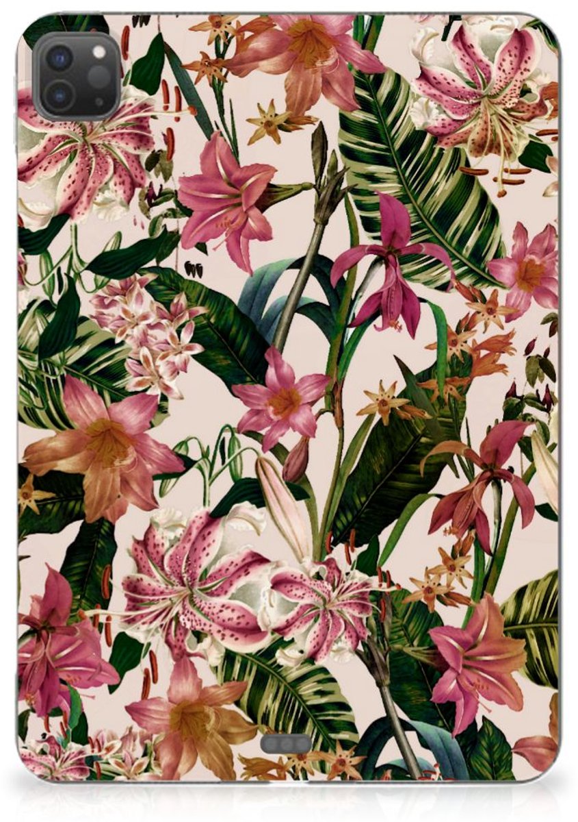 iPad Pro 11 (2024) Siliconen Hoesje Flowers