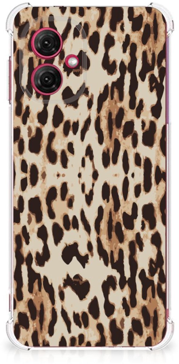 Back Cover voor Motorola Moto G55 Case Anti-shock Leopard