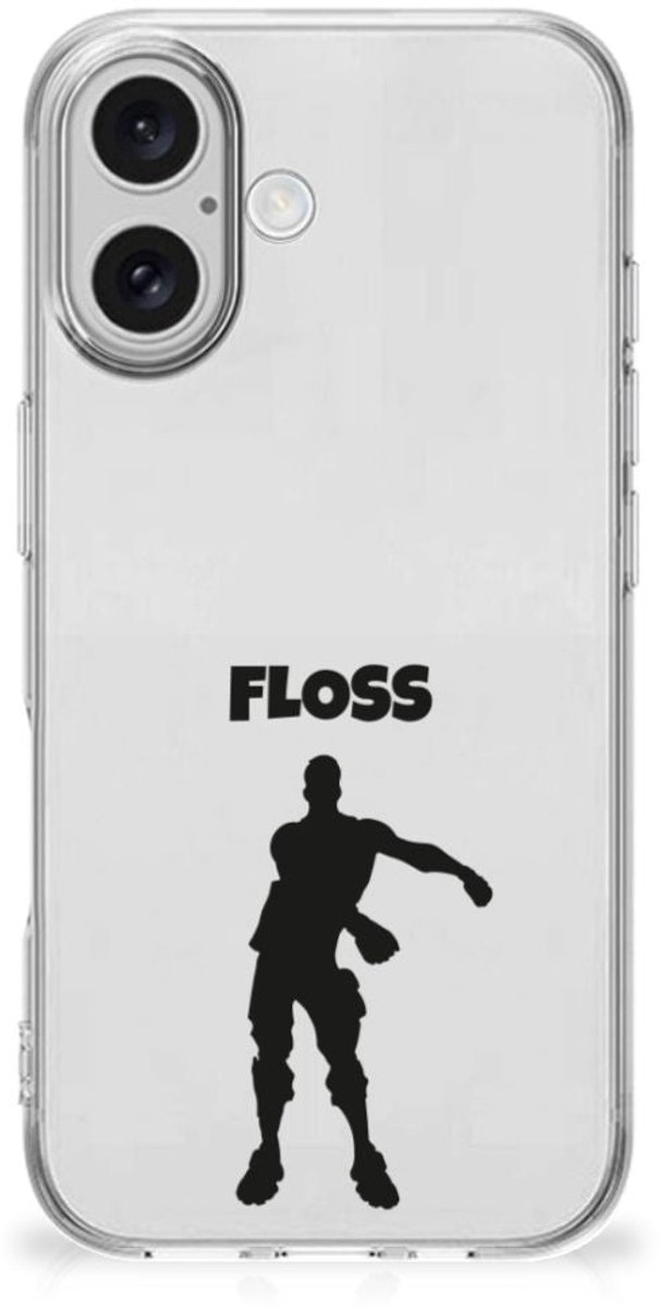 iPhone 16 plus Telefoonhoesje met Naam Floss