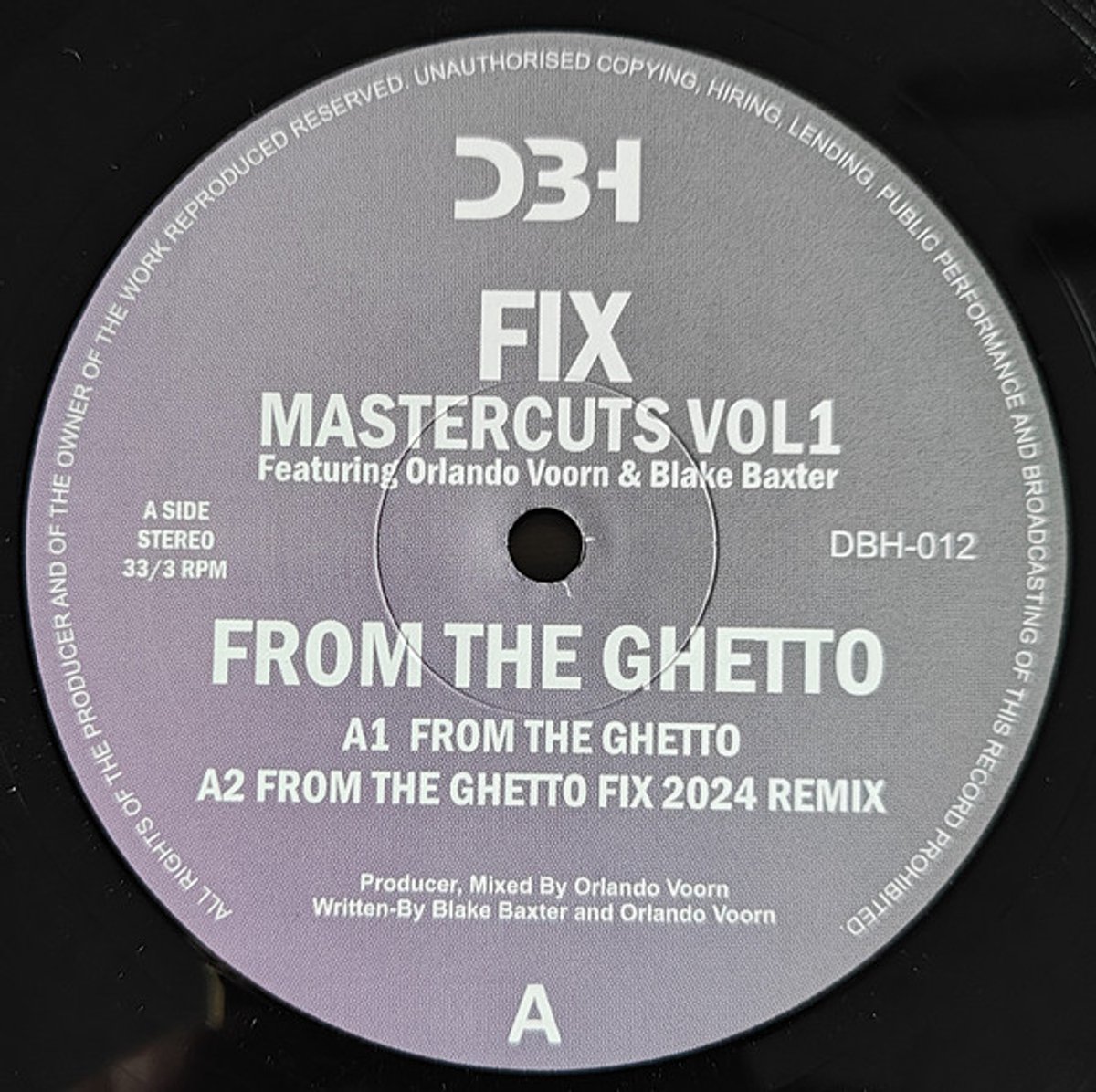 Fix, Orlando Voorn, Blake Baxter - Mastercuts Vol. 1