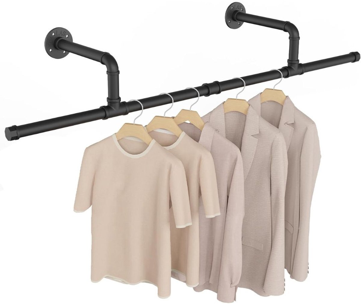 ApexArte® Industriële Kledingrek - Met Pijpen en Plank