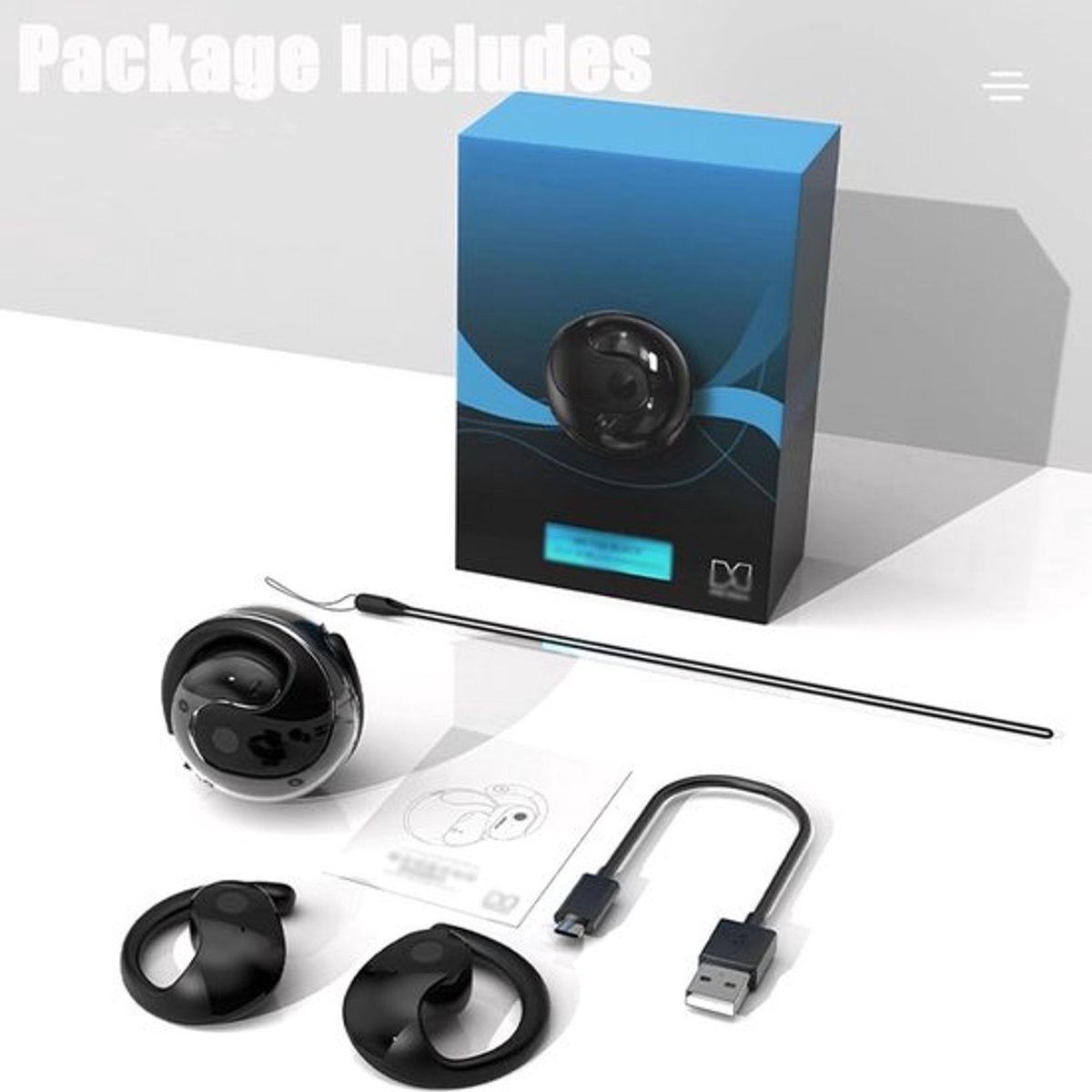 Oordopjes voor Taalvertaler, Real-time Spraakvertaler met 144 Talen Directe Online Vertaling, Draadloze Bluetooth5.3-oortelefoon met App voor Muziek en Bellen (Zwart