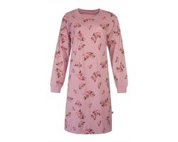 Tenderness Dames Nachthemd - Lange Mouw - Ronde Hals - Roze - Maat 3XL